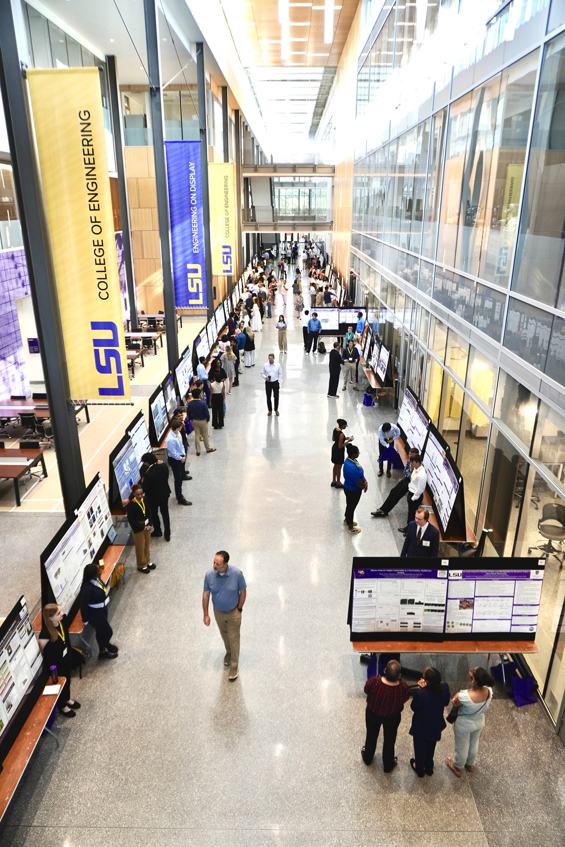 Research poster session at a conference