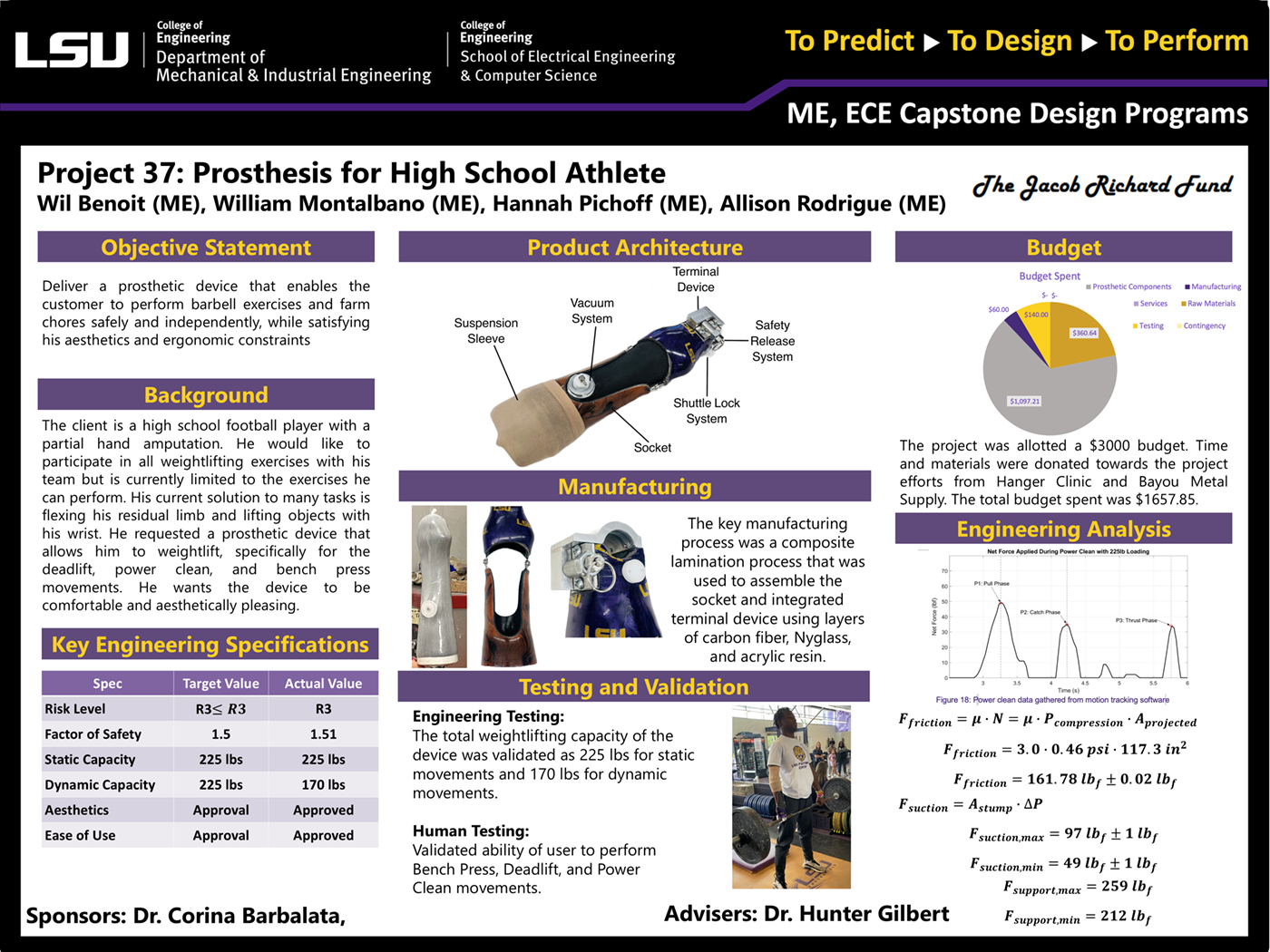 Project 37: Prosthesis for high-school athlete  (2023)