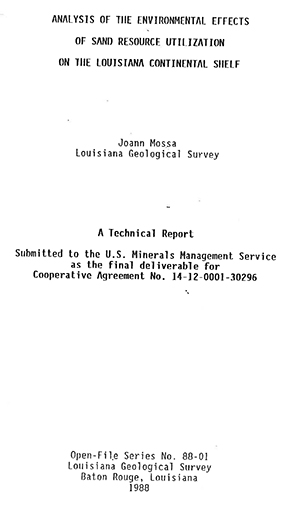 Environmental Effects of Sand Resource Utilization