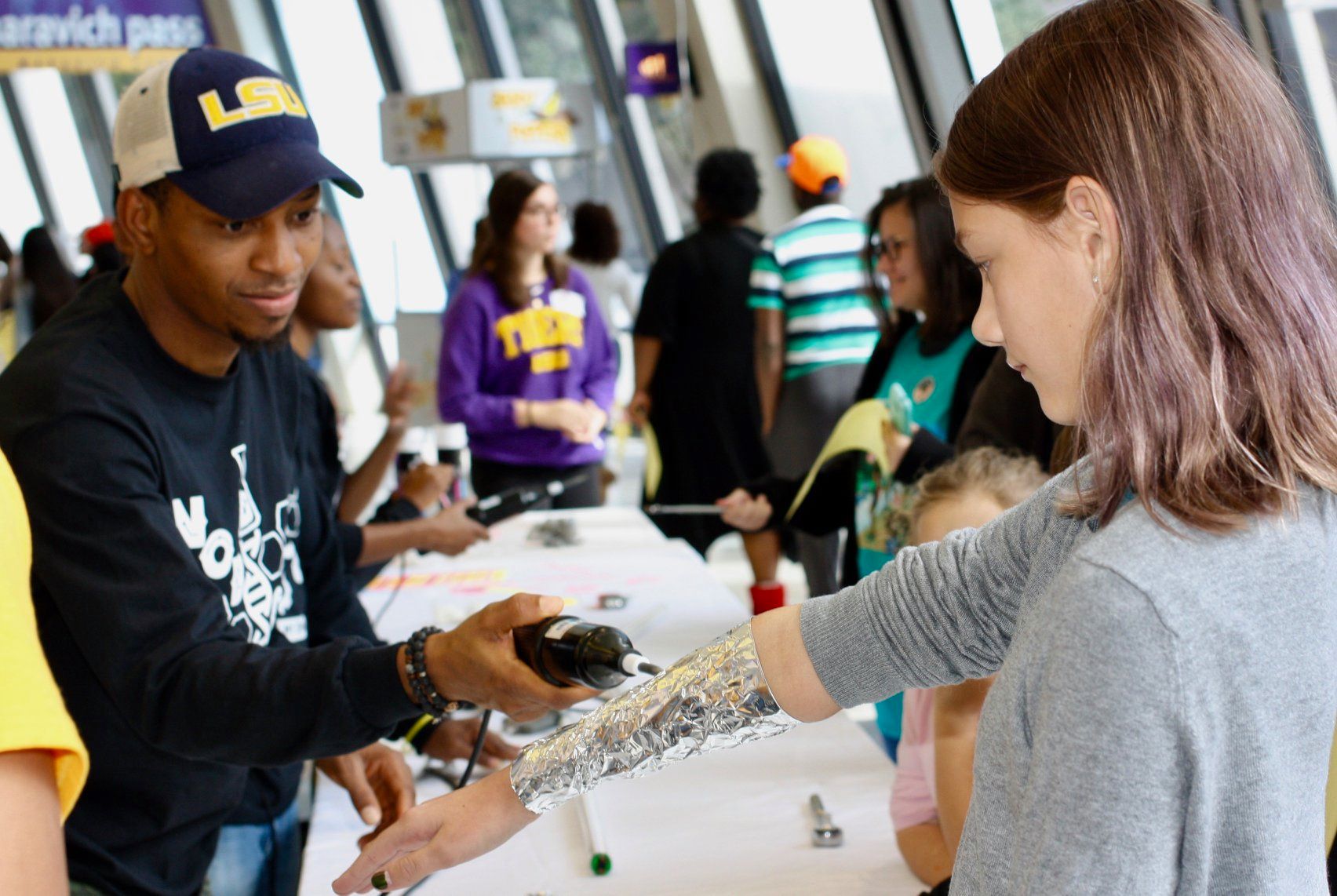 Students at super science saturday